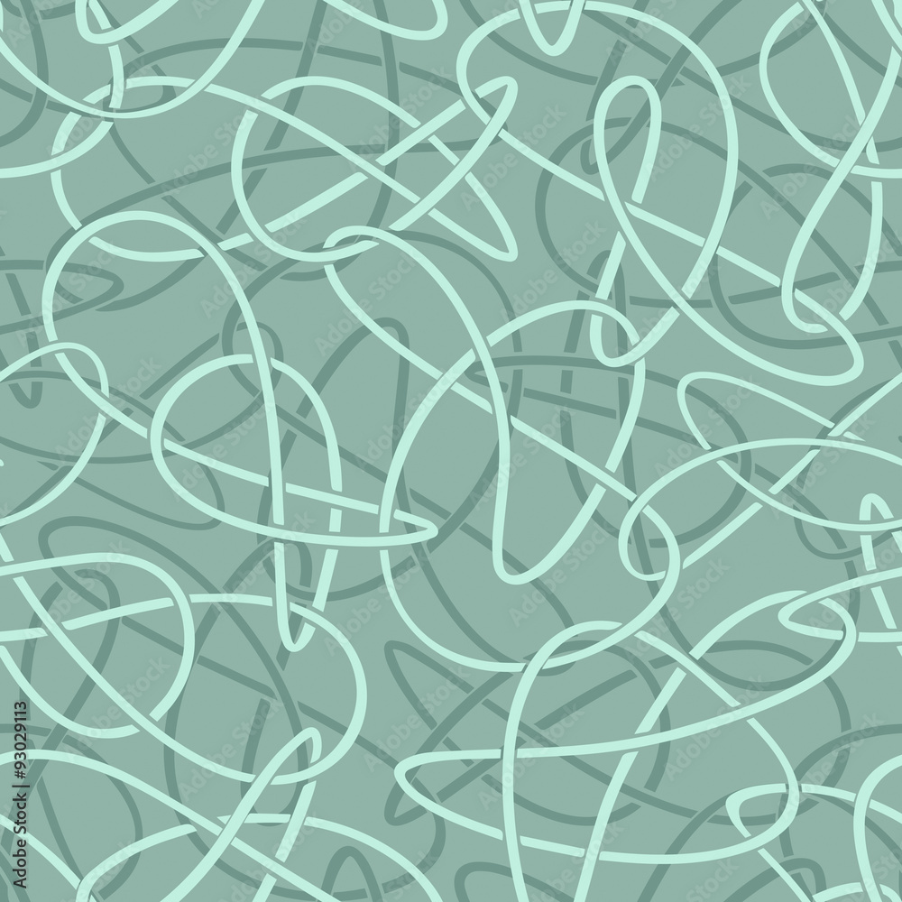 Abstract seamless vector pattern. Loops. EPS 10