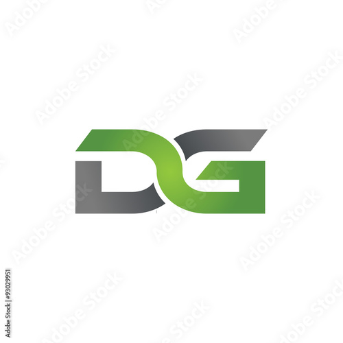 DG company linked letter logo green
