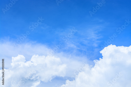 Beautiful blue sky and beautiful cloud as background texture