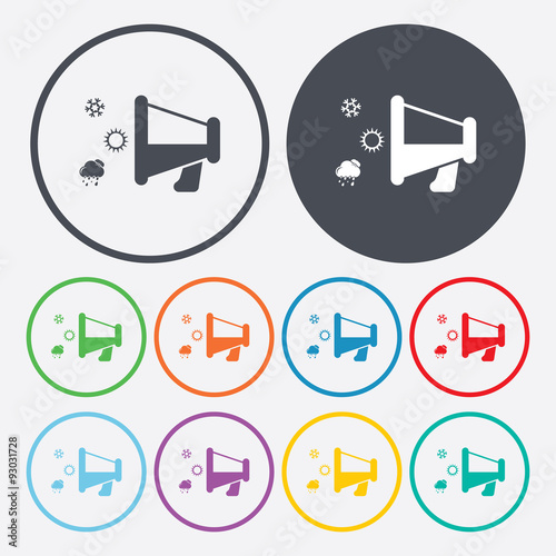 Illustration of weather icon