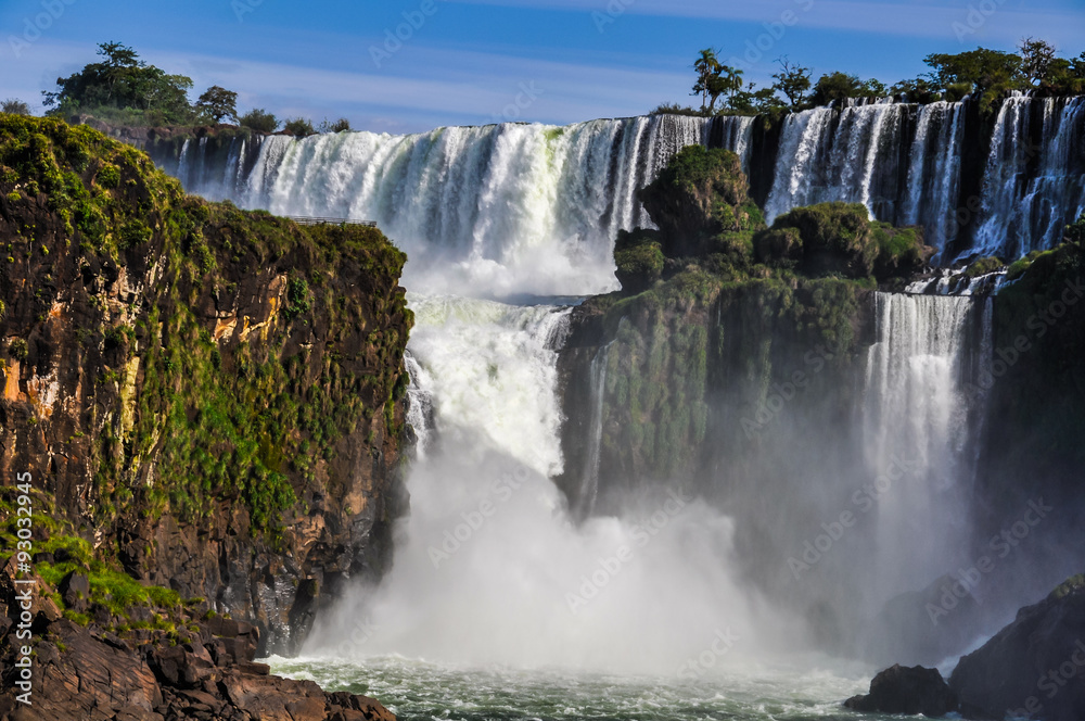 Fototapeta premium Lower part. Iguazu Falls, Argentina
