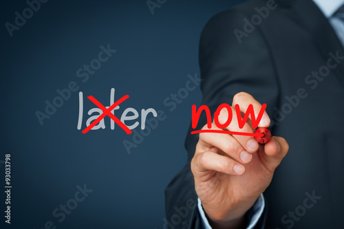 Bilde på lerret Procrastination contest