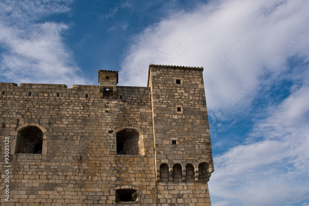 Senja Croatia, part of the walls from Nehaj fort