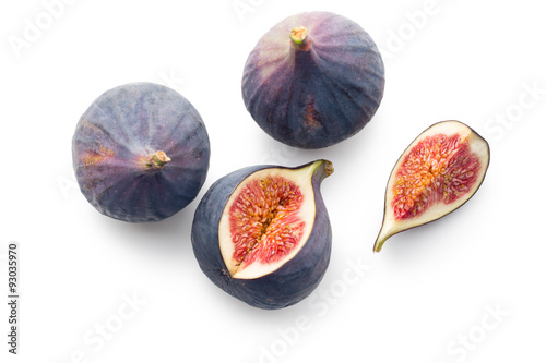 sliced fresh figs photo