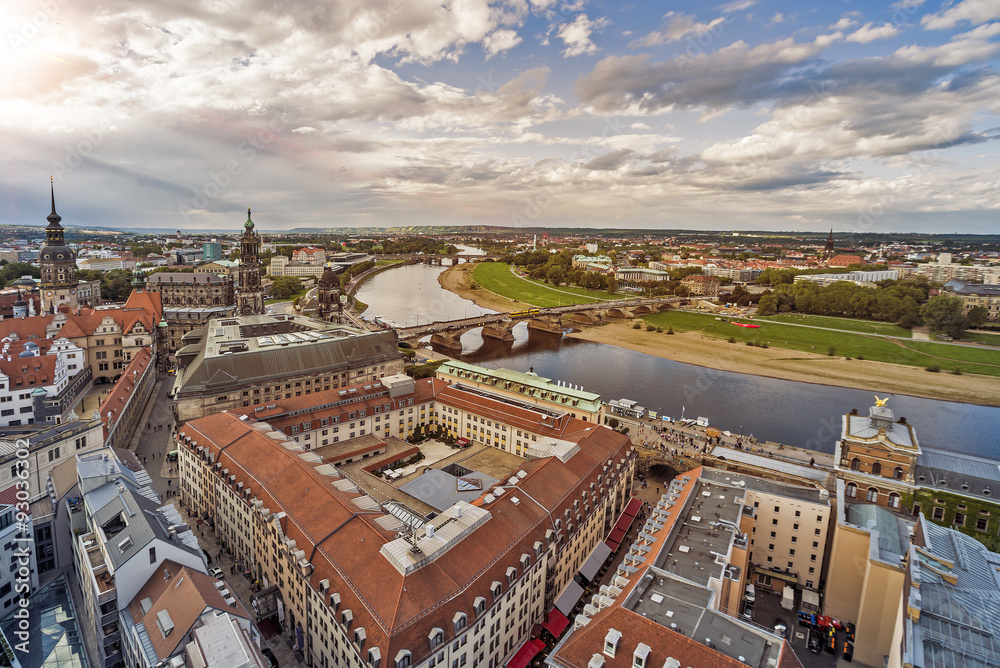 Obraz premium Dresden aerial view