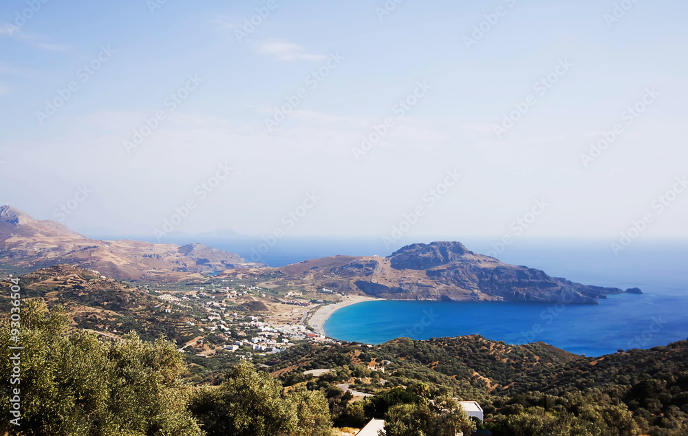 Top view Greece