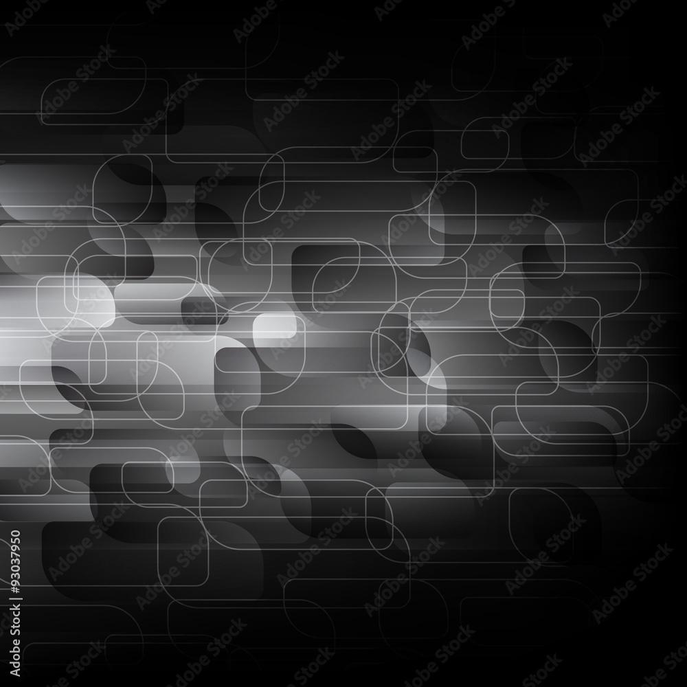 Abstract geometric black and white background