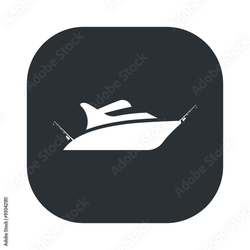Illustration of fishing and fish icon