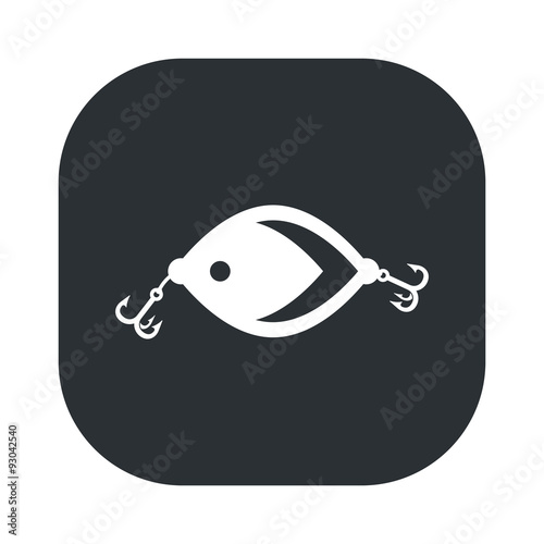 Illustration of fishing and fish icon