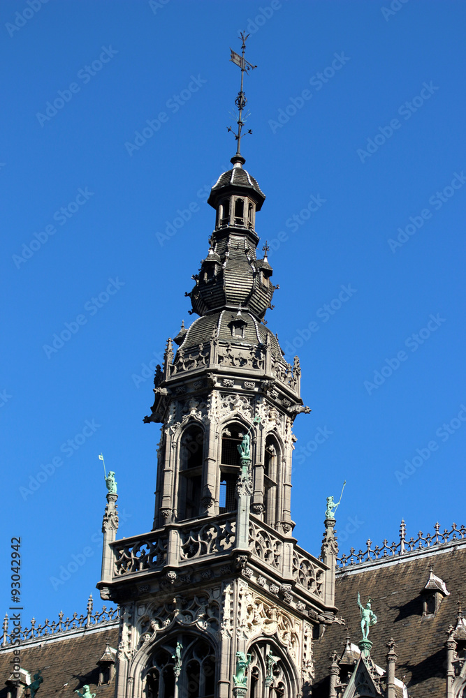 Bruxelles, Grand-Place, Maison du roi, Broodhuis, clocher