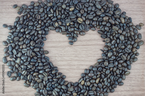 Картината върху платно love coffee