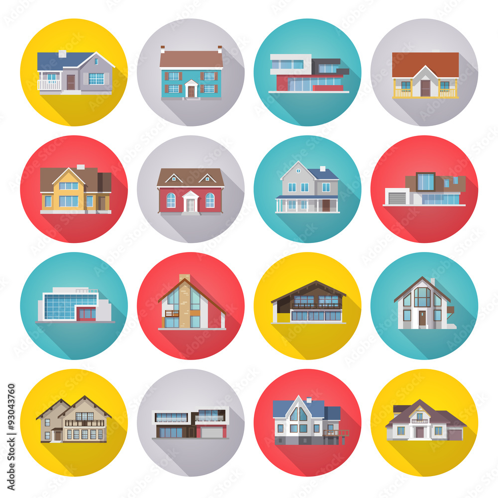 House Icons Flat Set House Icons Flat Set