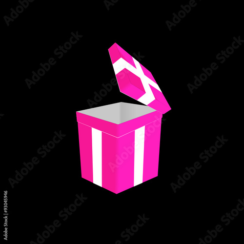 gift box pink vector