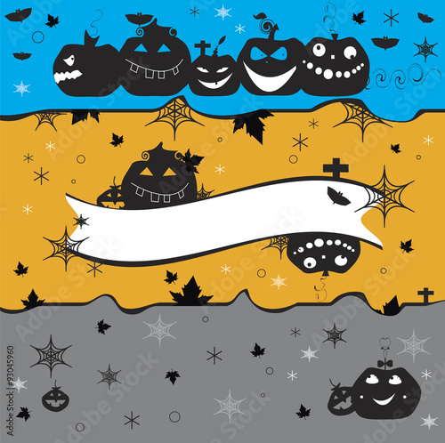 halloween pumpkins background 