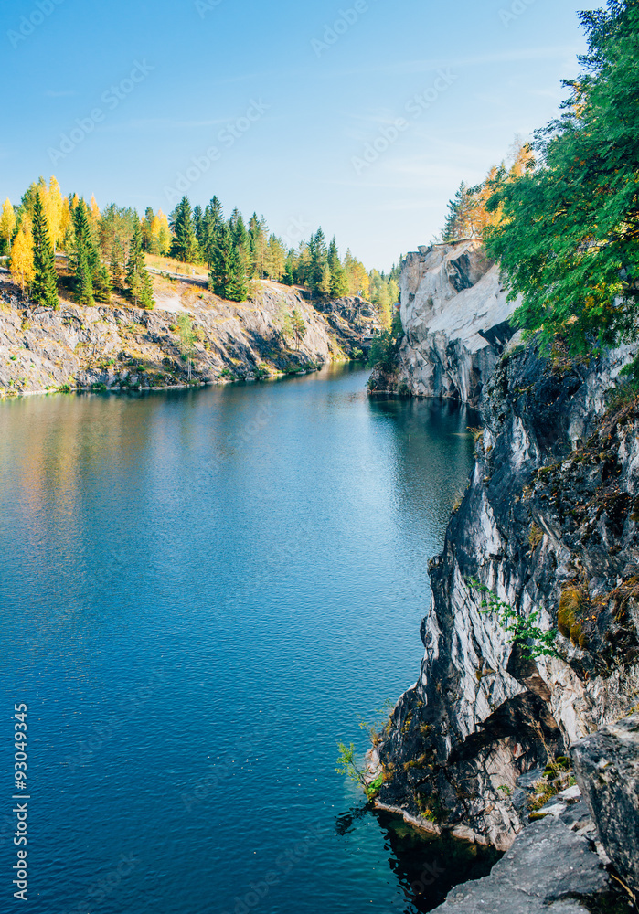 Marble quarry in Karelia, Ruskeala. Quarry found Alopeus pastor, began to be developed at the beginning of the reign of Catherine II