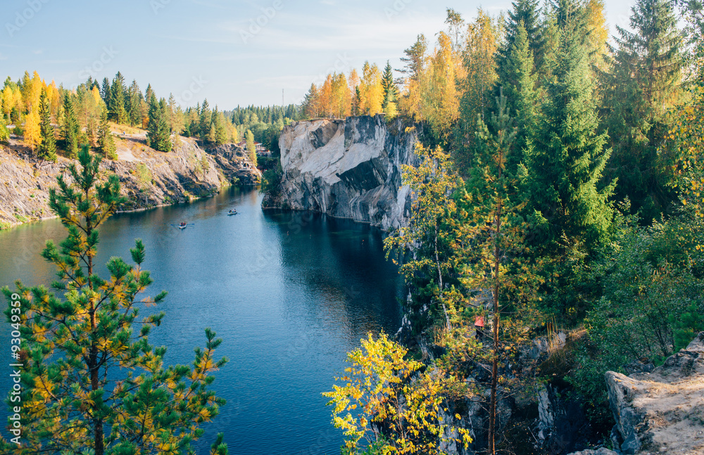 Marble quarry in Karelia, Ruskeala. Quarry found Alopeus pastor, began to be developed at the beginning of the reign of Catherine II