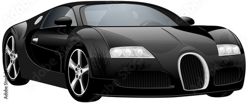 Vector luxury sports car. Original design © corvalola