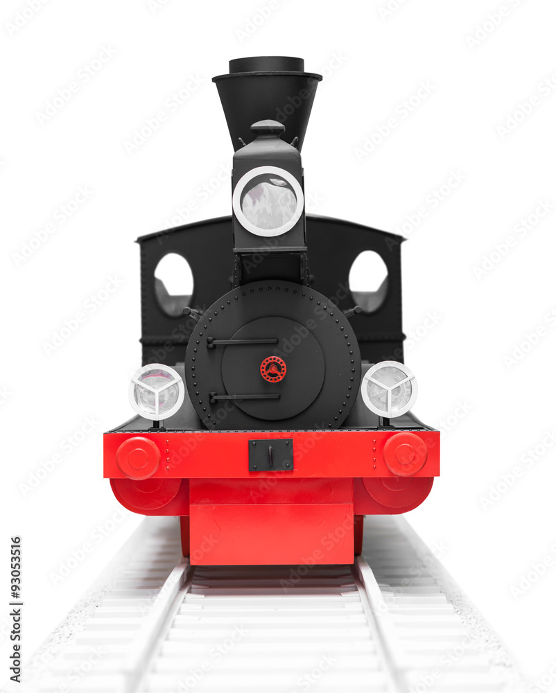 Fototapeta premium black vintage toy train