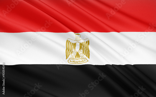 Flag of Egypt, Cairo photo