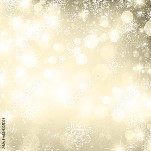 Abstract Christmas Golden Background