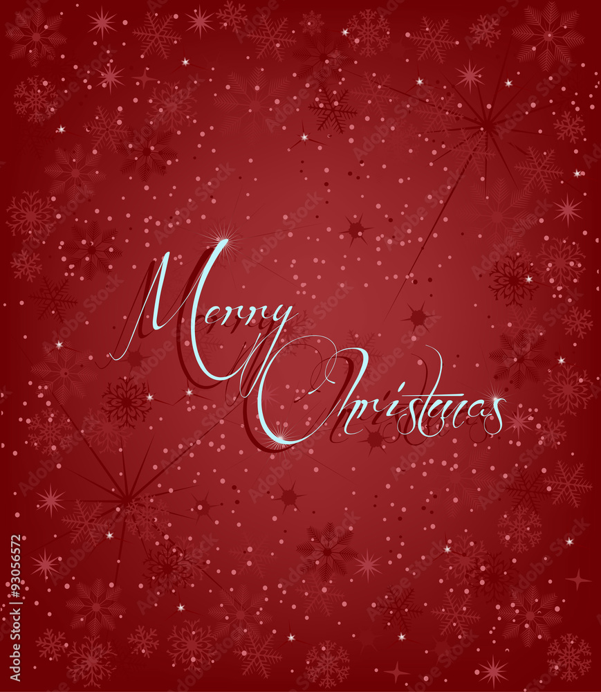 Red Christmas background vector.