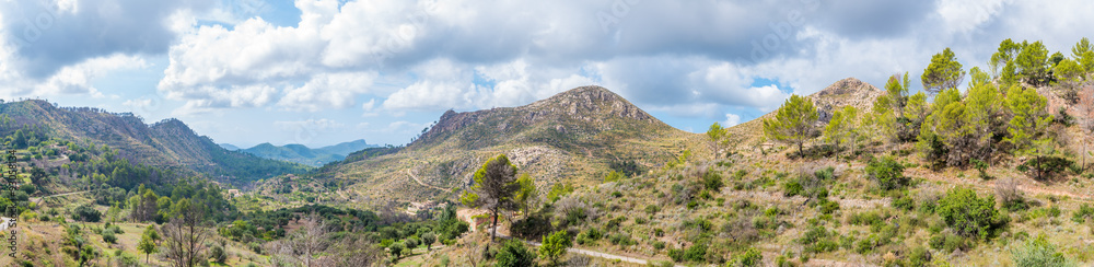 Mallorca-Panorama, Westküste bei Banyalbufar