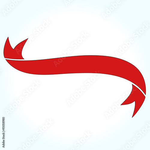 Free Download Red ribbon banner - GFXLoad