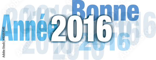 BONNE ANNÉE 2016 BLEU
