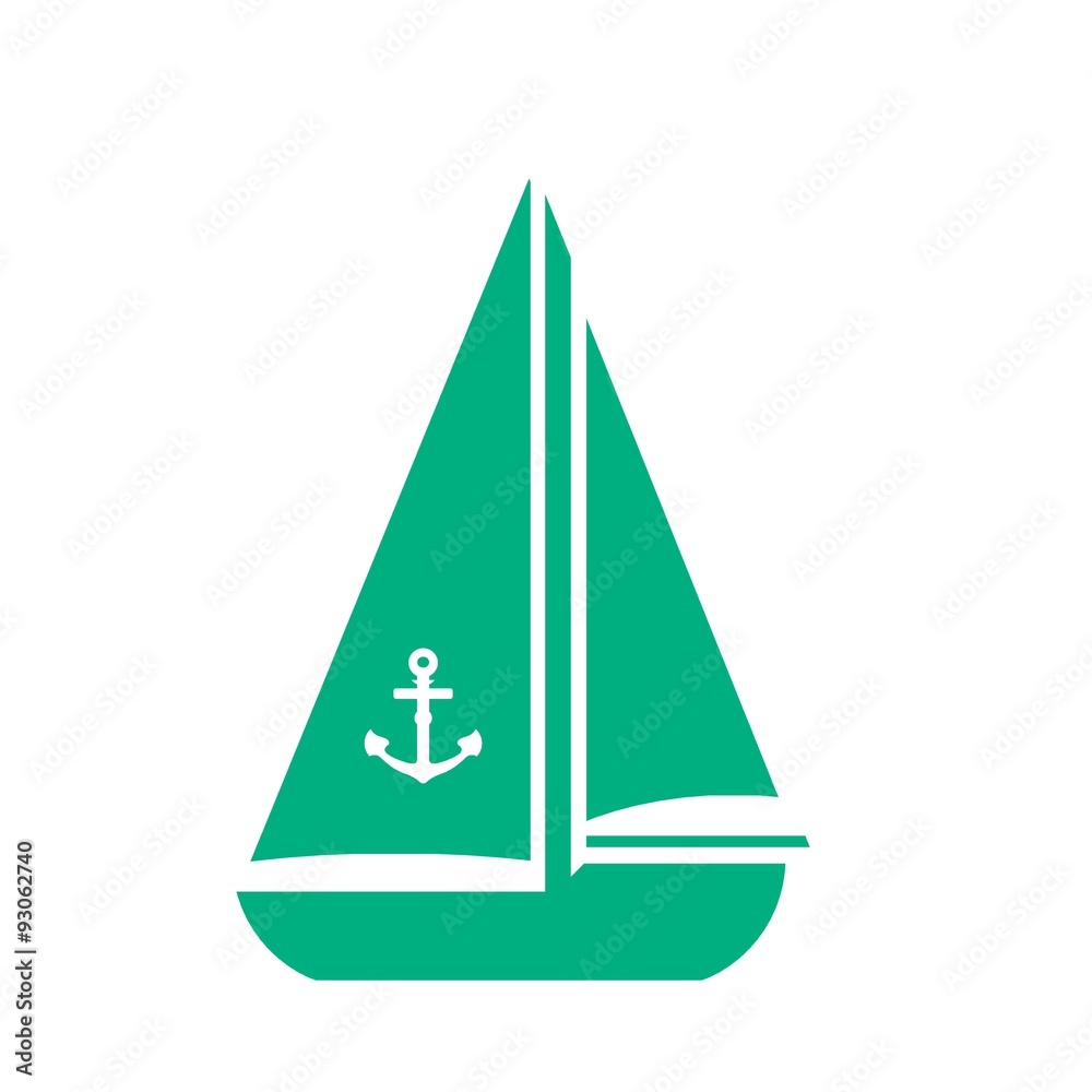 Voilier vert Voilier vert