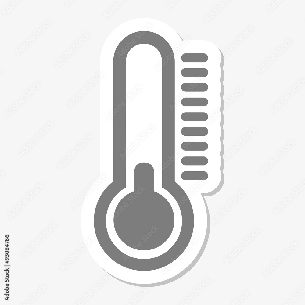 Thermometer icon stickers Thermometer icon stickers