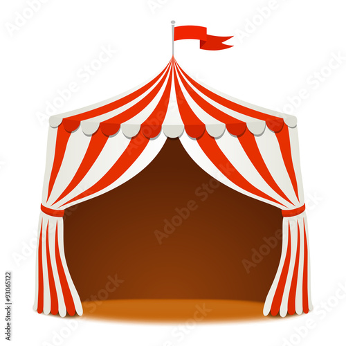 Circus tent. Vector background