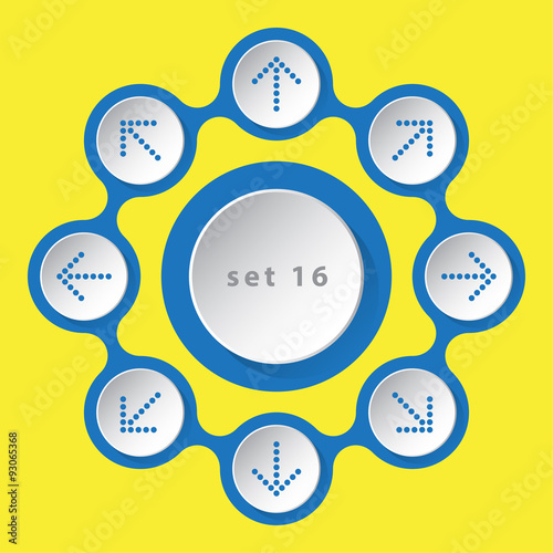 icons with arrows - eight directions