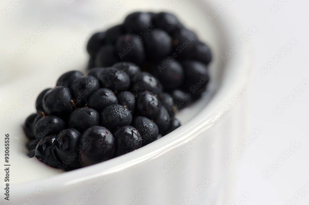 Delicious yogurt and fresh berries for breakfast Delicious yogurt and fresh berries for breakfast