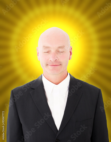 Slika na platnu man with halo and eyes closed