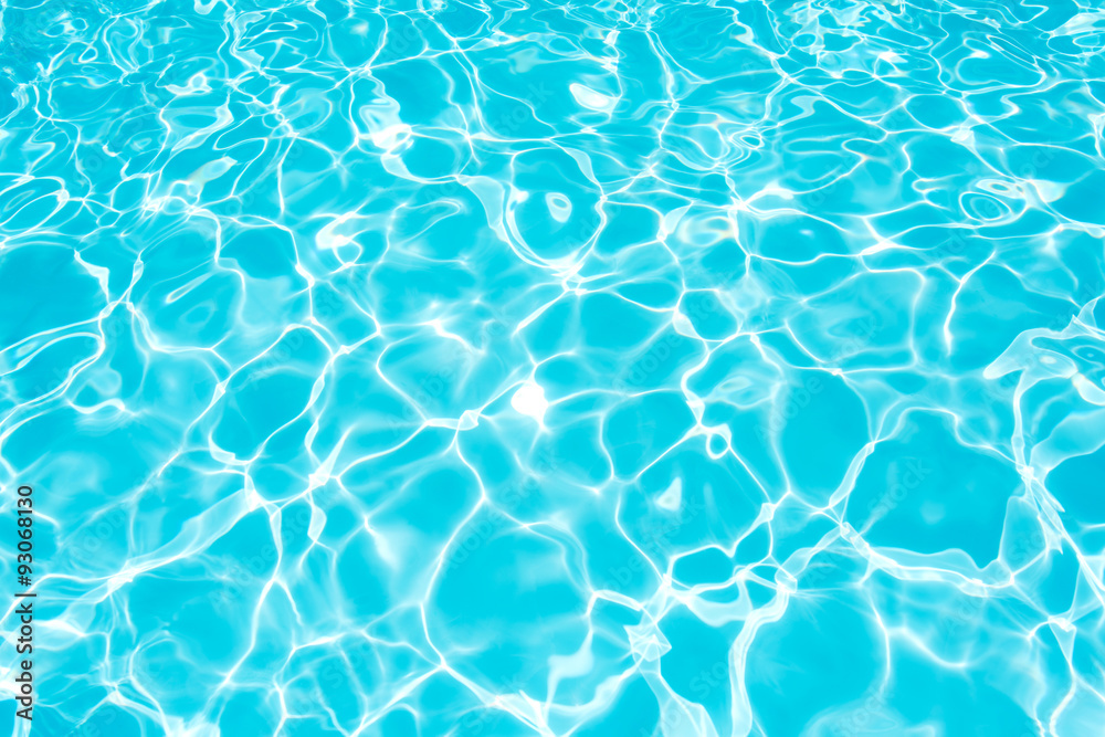 Detail rippled water surface in swimming pool