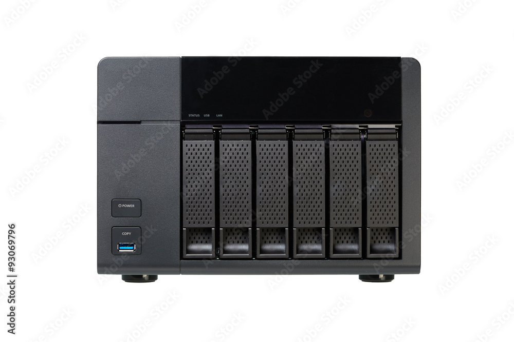 Obraz premium NAS at 6 compartments for HD