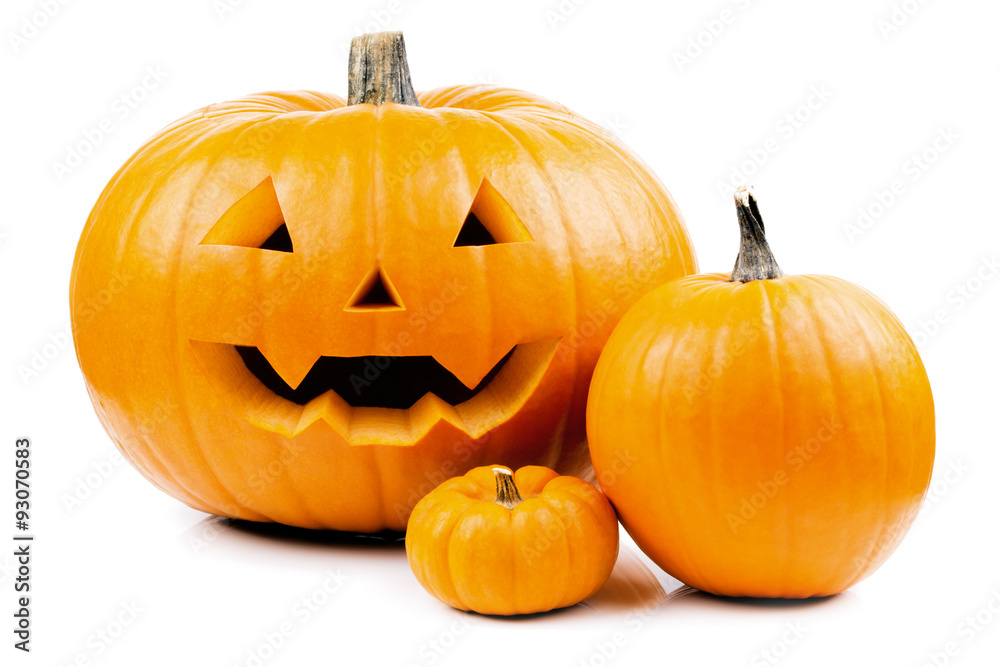 Halloween Kürbis gruselig isoliert Halloween Kürbis gruselig isoliert