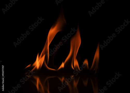 Fire Isolated background texture