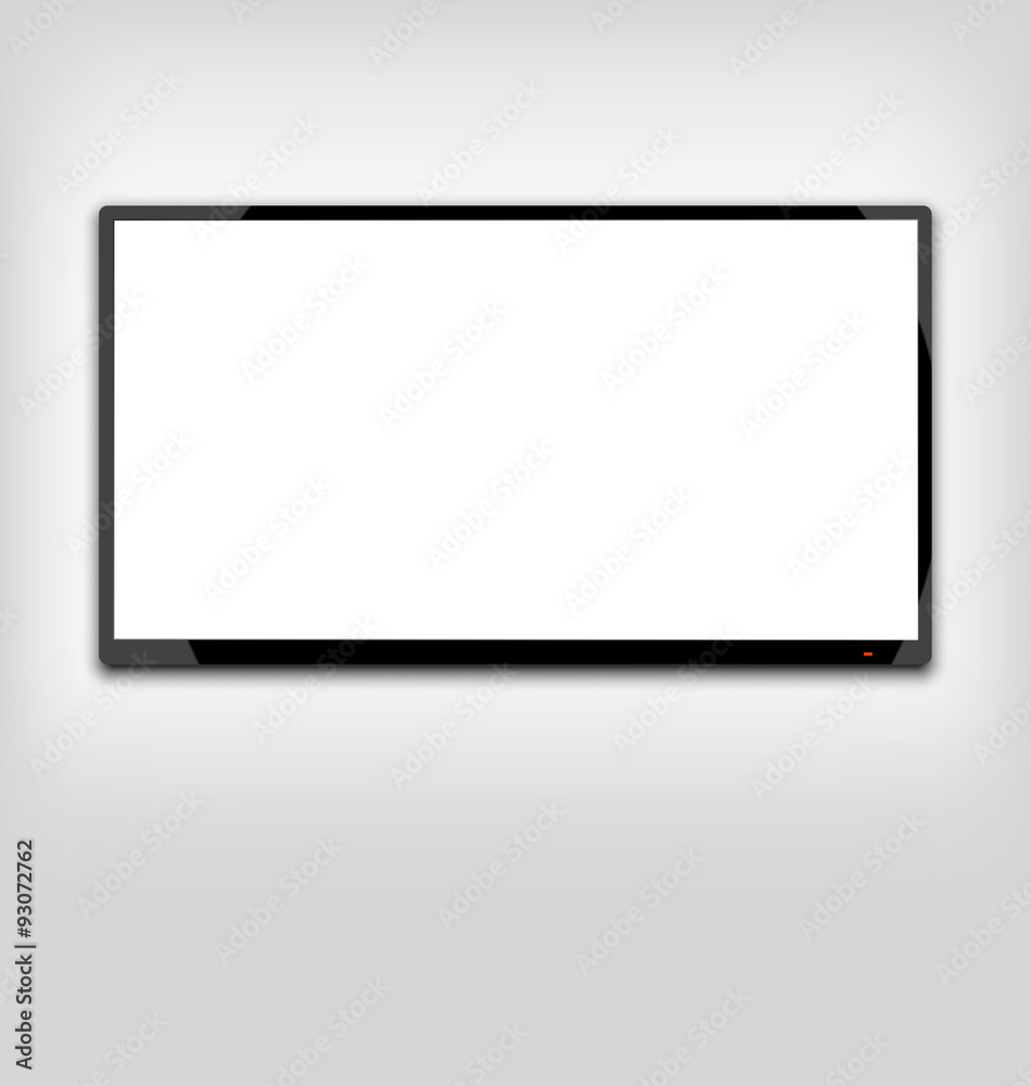 LCD or LED tv screen hanging on the wall LCD or LED tv screen hanging on the wall