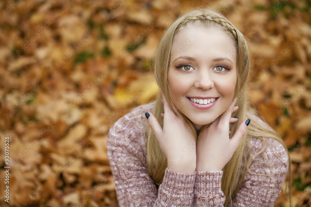 Portrait close up of young beautiful blonde girl Portrait close up of young beautiful blonde girl