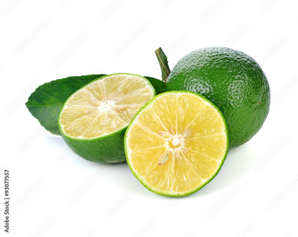 Limes isolated on white background Limes isolated on white background