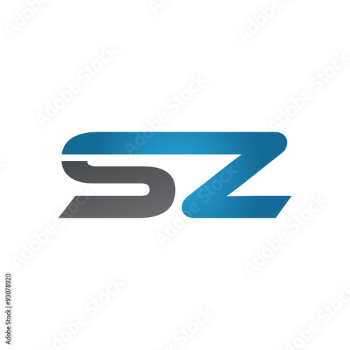 Free Download SZ company linked letter logo blue - GFXLoad