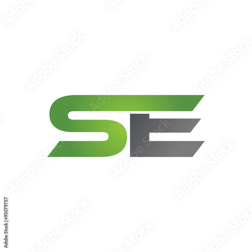 SE company linked letter logo green