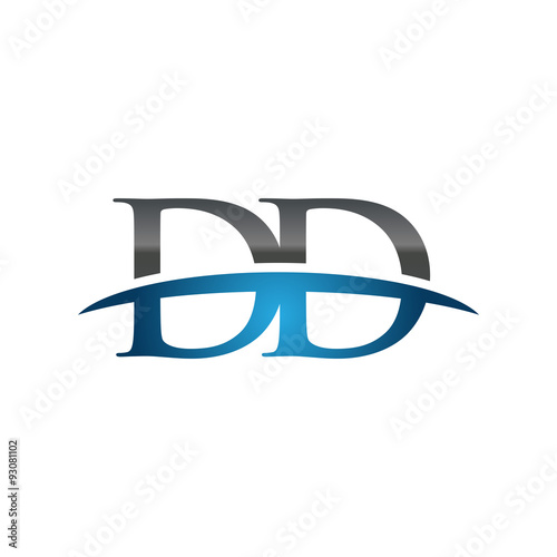 DD initial company swoosh logo blue Free Download DD initial company swoosh logo blue - GFXLoad
