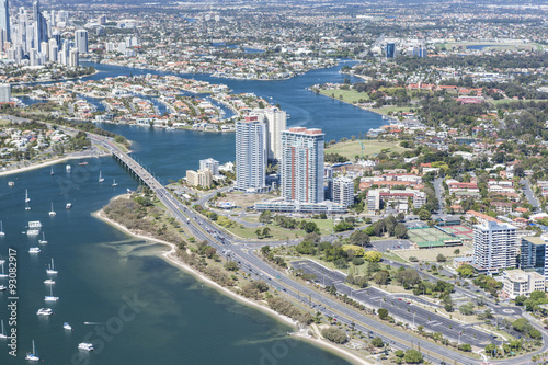 Photo of the city and bay in Surfers Paradise