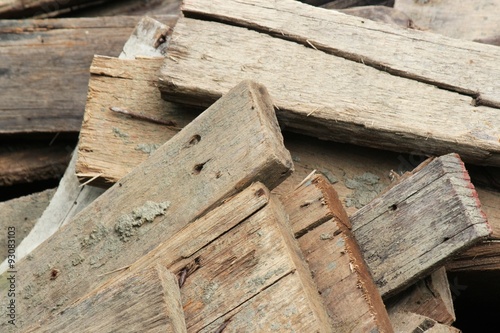 Firewood Pile. Wood Pile. Pile of old wood decay.