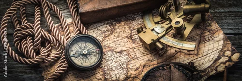 Obraz vintage morskie martwa natura