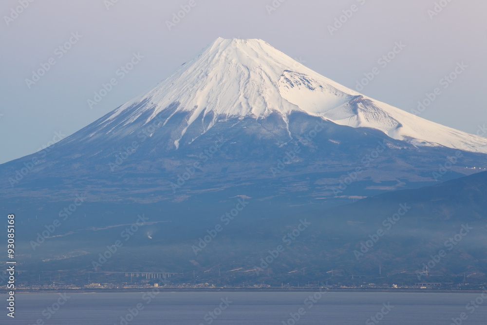 Mountain Fuji and sea from Izu city Shizuoka Mountain Fuji and sea from Izu city Shizuoka