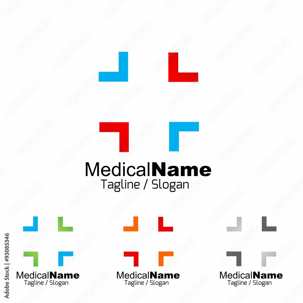 Obraz premium Medical Medicine Medic Hospital logo icon vector 