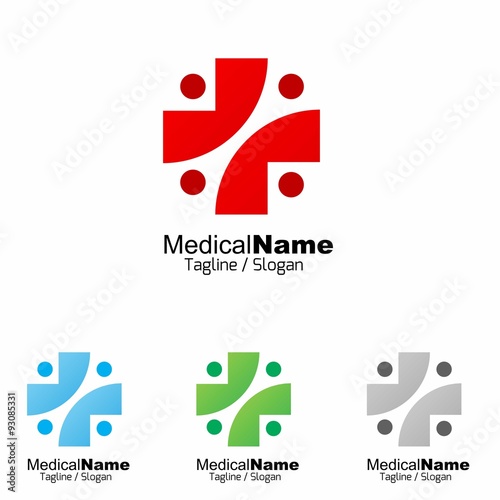 Medical Medicine Medic Hospital logo icon vector 